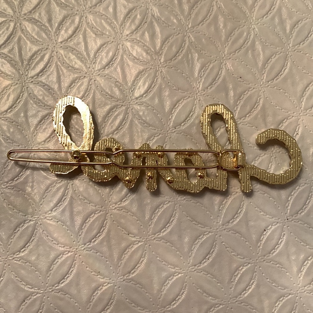 Chanel hair clip - gold colour frame - Picture 5 of 7